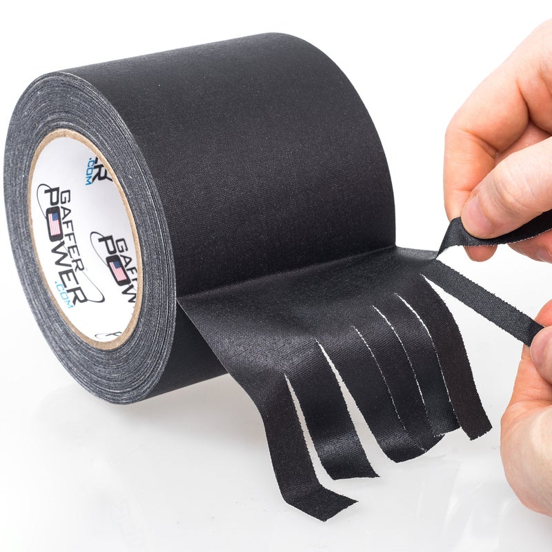 Gaffer Power Real Premium Grade Black Gaffers Tape 4 Inch x 30 Yds Made in The USA | Heavy Duty | No Residue | Non-Reflective | Multipurpose - Better Than Duct Tape! - Image 2
